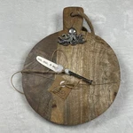 Mud Pie Octopus Mango Wood Cheese Board And Spreader Set Nautical Coastal Decor. Fixed Price $34.00.