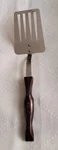 Cutco Slotted Spatula Flipper Turner Brown Handle 12.5" Long-no. 1716. Fixed Price $27.00.