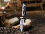 Handmade Damascus Steel Hunting Knife Fixed Custom Forged Blade, Edc. Fixed Price $17.19.