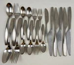 Gourmet Settings Beam Stainless Satin Silverware Flatware Of 18 Pieces. Fixed Price $49.95.