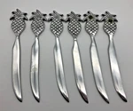 Pineapple Butter Spreader Knives Set Of 6 Metal Made India. Fixed Price $19.99.