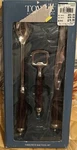 Towle Silversmiths 3 Pc Bar Tool Set Crocodile Print Handles Wedding Gift Idea. Fixed Price $13.00.