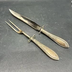 Vintage Webster Co Sterling Silver Carving Set Prong Fork & Knife Blade 2 Pc. Fixed Price $70.00.