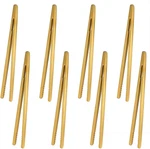 8-PACK 7" Bamboo Toaster Tongs Reusable Wooden Kitchen With Anti-slip. Fixed Price $9.99.