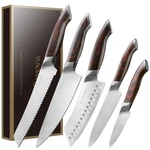 Yusotan 5-PIECE Professional Kitchen Knife Set Ultra Sharp, High Carbon Steel. Fixed Price $35.98.