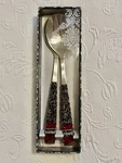 New In Box Wild Eye Designs Artisan Beaded Handcrafted Salad Server Set. Fixed Price $18.00.