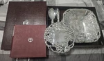 Arthur Court 3PC Aluminum Grape Salad Set W/ Matching Plate. Fixed Price $50.00.