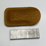 Eze Lap Diamond Stone Pocket Knife Sharpening W/leather Sheath Vtg. Fixed Price $19.90.