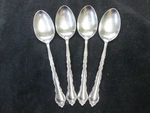 Set 4 Soup Spoons! Vintage International Silver Stainless: Gigi Pattern: Lovely. Fixed Price $25.00.