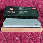 Royal Knife Sharpening Stone *non-slip Bamboo Base & Guide *dual Grit 1000/6000. Fixed Price $14.99.