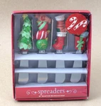 Nos Boston Warehouse Cheese/butter/dip Spreaders Christmas Gift Tree 2015 New. Fixed Price $9.99.