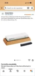 Amazon Basics Whetstone Knife Sharpening Wet Dual Sided 3000/8000 Grit. Fixed Price $12.99.