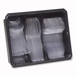 Dixie CH0180DX7 Cutlery Keeper Tray With Fork/knife/spoon - Clear (180/BX) New. Fixed Price $38.99.