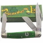 Rough Ryder Green Stroke Of Luck Stockman Pocket Knife RR1057. Fixed Price $25.45.