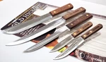 Ontario Okc Old Hickory Usa Hardwood OH705 Carbon Steel Pc Kitchen Knife Set. Fixed Price $84.95.