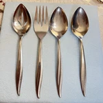 Oneida Craft Deluxe Textura Set Of Serving 4 Spoons Fork Stainless Steel. Fixed Price $25.00.