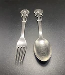 Vintage Carl M. Cohr Elf Fork And Spoon Set Alta Denmark. Fixed Price $38.00.
