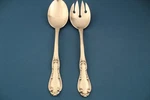 Towle Merrimack Serving (2PC Set) Tablespoon Pierced Stainless Usa 3/8". Fixed Price $19.12.