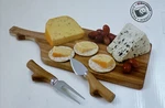 Swissmar Acacia Board And Cheese Knife Set. Fixed Price $19.99.