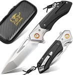 Lothar Lich King Pocket Knife, 3.5 Inch D2 Steel Folding With Clip, G10.... Fixed Price $44.99.