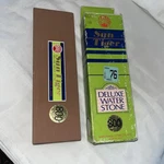 New Japan Sun Tiger Water Model # D-1085 Knife Sharpener Whetstone 1000. Fixed Price $35.00.