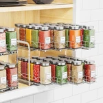Pull Out Spice Rack Organizer Cabinet 2 Tier Individual Slide Drawer Chrome. Fixed Price $90.00.