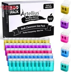 Artellius Bulk Pencil Sharpeners For Classroom - Double Hole, Plastic, Multicolo. Fixed Price $35.83.