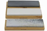 Arkansas Sharpening Stone Set - Wood Mounted 8" Inch. Fixed Price $94.04.