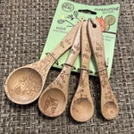Talisman Designs Laser Etched Beechwood Set Of 4 Woodland Natura.... Fixed Price $20.00.