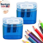 Pencil Sharpeners With Lid, Dual Holes Handheld Manual For Stan. Fixed Price $37.98.