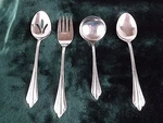 The Cellar Stainless Steel Serving Pieces CLF16 Fork Slotted Spoon Gravy Ladle. Fixed Price $18.69.