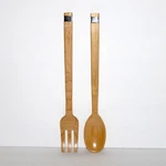 Crate & Barrel Salad Server Set Maple Wood Large Serving 14" Kitchen Utensils. Fixed Price $12.99.