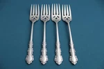 Oneida Shelley Salad Forks (set Of 4) Cube Stainless 6 1/2". Fixed Price $61.19.