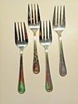 4 Update International Regency Serving Forks 18/10 Stainless Steel Flatware. Fixed Price $19.75.