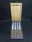Messermeister Avanta 4-PIECE Steak Knife Set German Stainless Steel Pakkawood. Fixed Price $66.50.