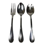 Mepra Roma 3 Piece 9.75" Serving Set Stainless Steel Scuffed. Fixed Price $79.95.