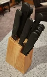 Cutlery Shappu 2000 Japanese Stainless Steel 10 Piece (+ 1) Knife Set Wood Block. Fixed Price $26.85.