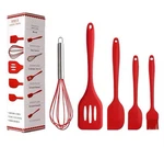 5PCS Heat Resistant Food Silicone Home And Kitchen Utensils Cooking Spatula Set. Fixed Price $10.99.