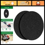 12" Black Floor Scrubber Pads - Commercial Cleaning For Orbital Machines (2. Fixed Price $39.99.