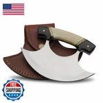Szco Ulu Hunting Knife 5.5 Inch - Camping Alaskan Bone/horn Handle. Fixed Price $40.02.