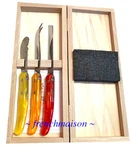 Claude Dozorme Laguiole French Breakfast Picnic Cheese Jam Bread Knife Gift Set. Fixed Price $139.00.
