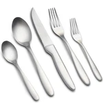 40 Pieces Silverware Set, Stainless Steel Flatware For 8, Matte Satin Pol.... Fixed Price $69.88.