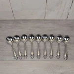 Lot Of 9 Oneida Community Stainless Brahms Round Bowl Soup Gumbo Spoons 6 7/8". Fixed Price $63.74.