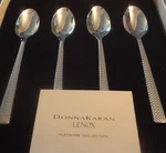 Donna Karan Lenox Connected Cafe Spoons Set Of 4 New In Box. Fixed Price $19.99.