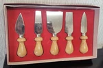 Williams Sonoma Versatile Set Of Five Cheese Knives, New Original Open Box. Fixed Price $15.00.