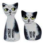Hannah Turner - Salt & Pepper Shaker Set Black White Cat. Fixed Price $30.70.