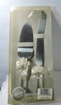 Wilton Cake Knife & Server Vintage 1994 Crystal Look Handles. Fixed Price $11.00.