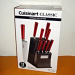 New Cuisinart C77RB-11P Vetrano Collection 11-PIECE Ss Cutlery Knife Block Set. Fixed Price $199.00.