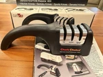 Chef'schoice 4633 Diamond 15/20 Degree Manual Knife Sharpener Black. Fixed Price $40.00.