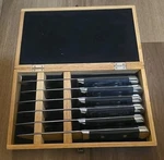 Viking 6PCS Stainless Steel Steak Knife Set With Wood Box Made The Usa.. Fixed Price $89.99.